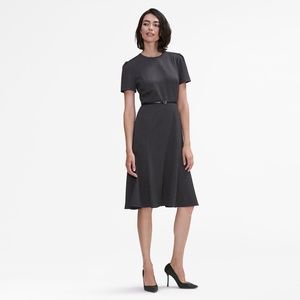 MM Lafleur Inez Dress - Twill Charcoal Size 10